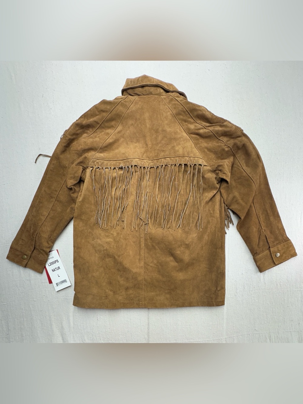 Excelled Collection NWT Suede Leather Fringe Western Jacket Large BOHO Ranch (e) - Picture 3 of 15